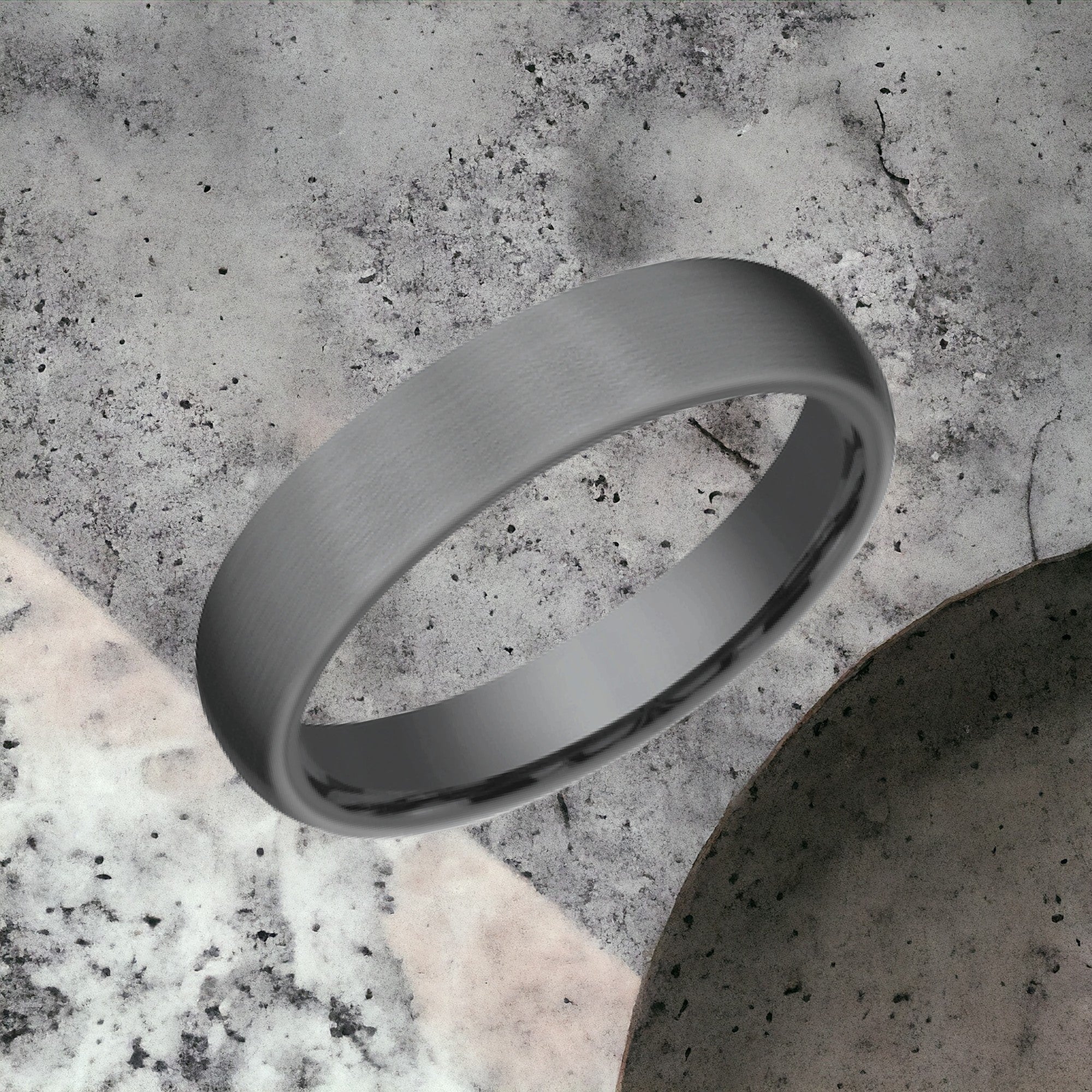 Men's Wedding Band | The Baron | Tantalum Dark | Elysium