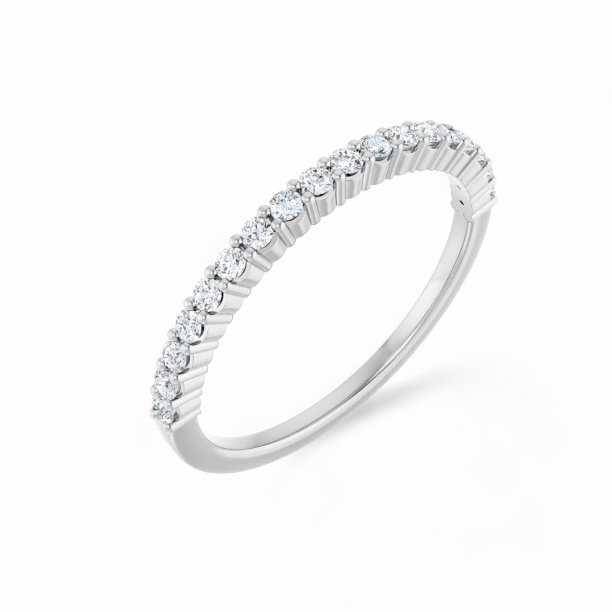 Black Diamond - Women’s Ring - CIRCE - 14K White Gold - 1/4 CTW Diamond Anniversary Band - Lady Elysium Black Diamond